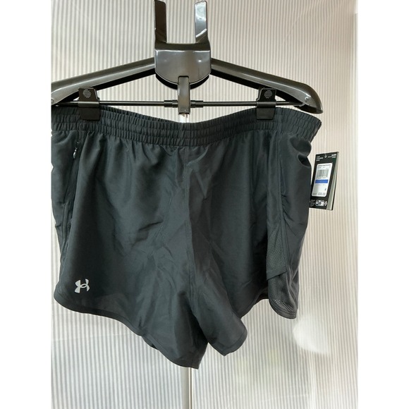 Under Armour Pants - Under Armour Fly By 3" Shorts Womens XL Black Running Athletic Training 1382438